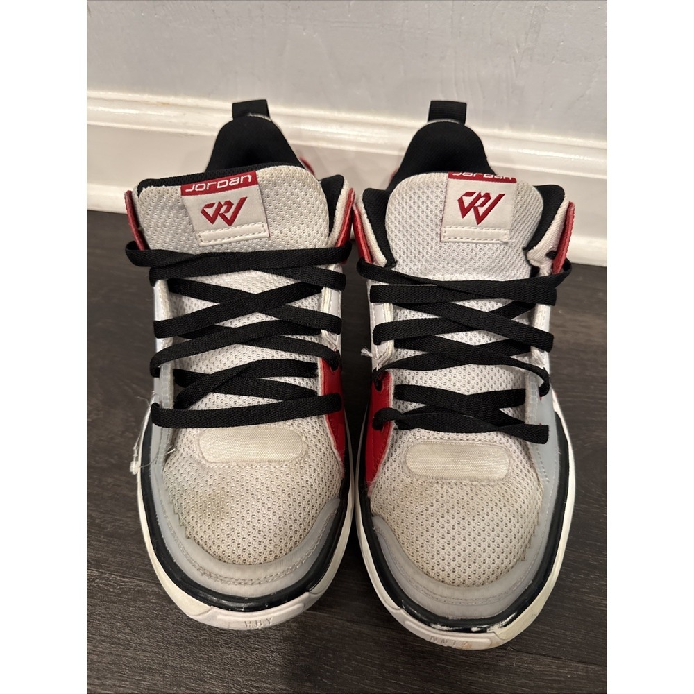 Jordan One Take 5 Shoes White GYM RED SNEAKERS Size 6.5Y Used Condition - Picture 3 of 11